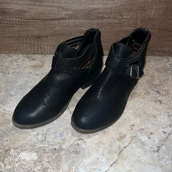 Jellypop MacKay Women’s Size 8M Stock #731808 Ankle Bootie Boots Black Belted - Picture 13 of 13